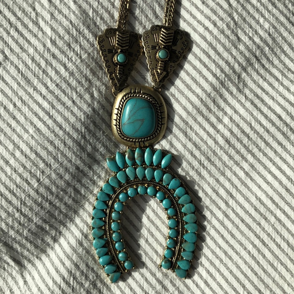 Zara Turquoise stone necklace - Picture 7 of 7